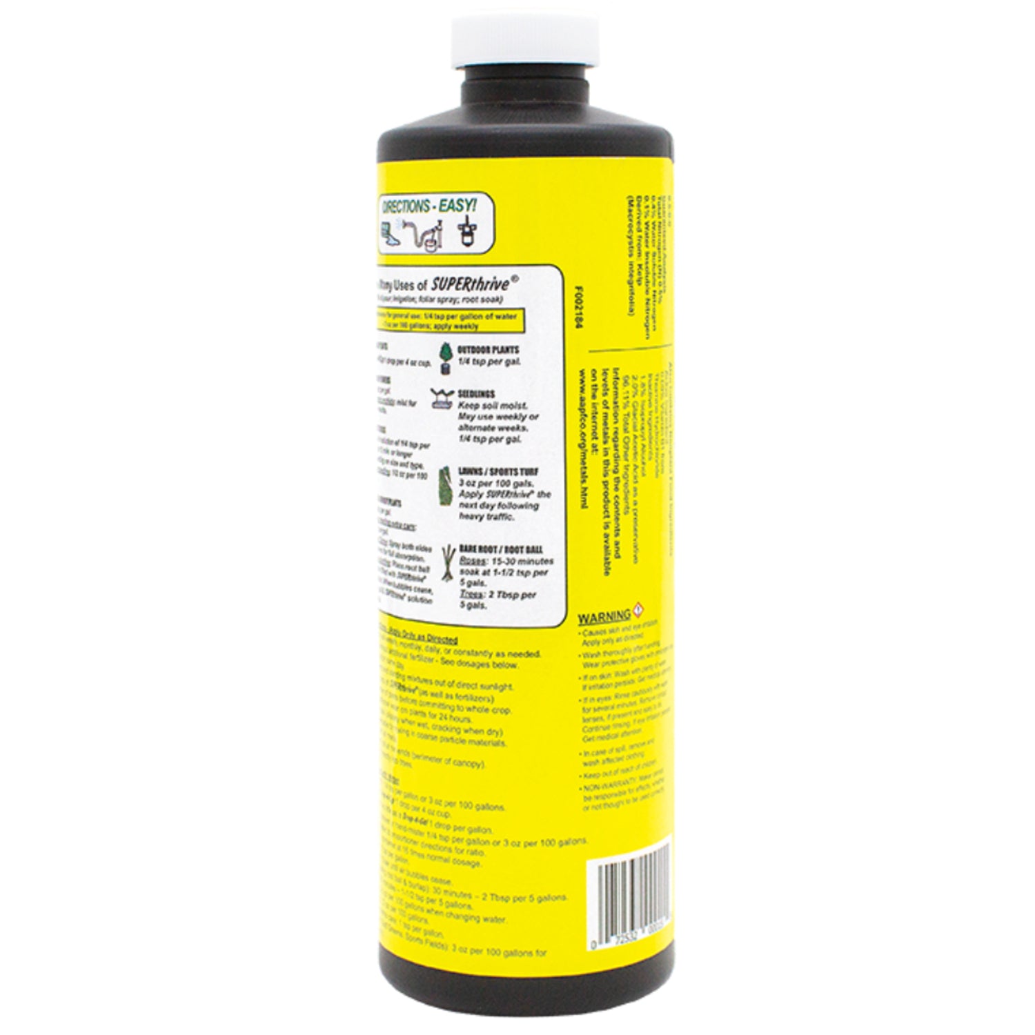 SUPERthrive Original Vitamin Solution with Kelp for all Plants, 1 pt.